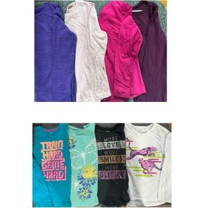 Lot of Girls long sleeve shirts. Size Large